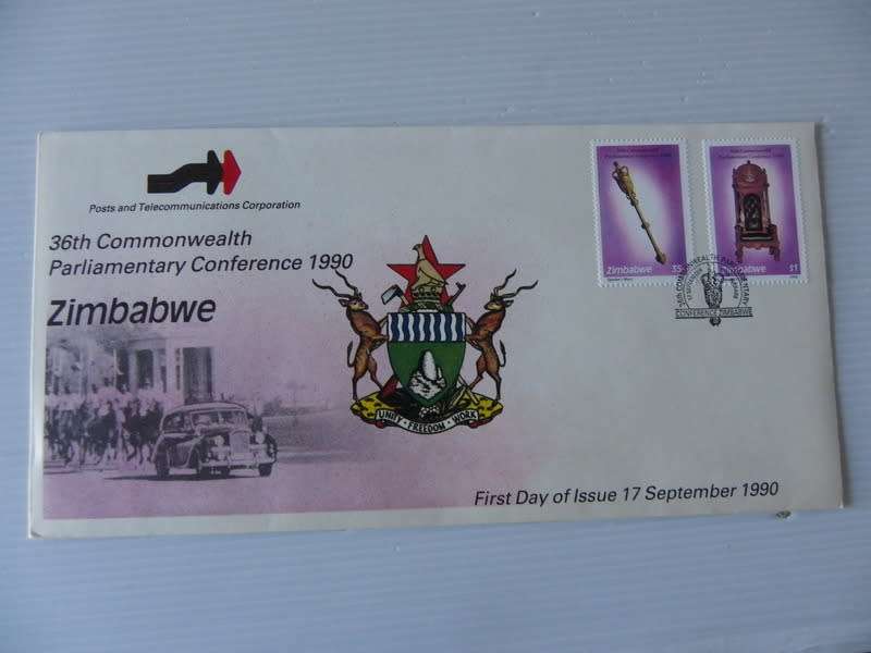 Zimbabwe (1990) - 36th Commonwealth Conference Illustrated FDC
