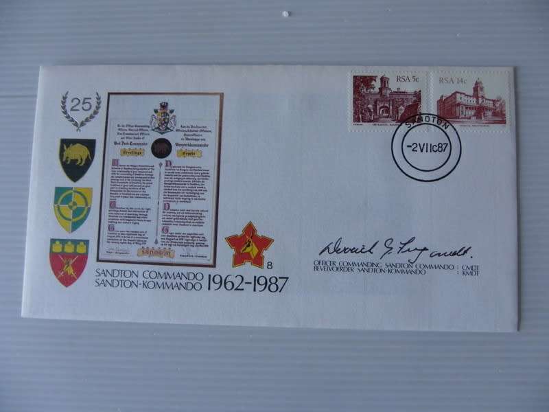 RSA (1987) - SA Army #02 Santon Commando Illustrated FDC signed!!!!