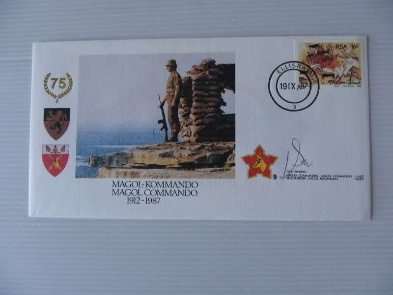 RSA (1987) - SA Army #09 Magol Illustrated FDC signed!!!!