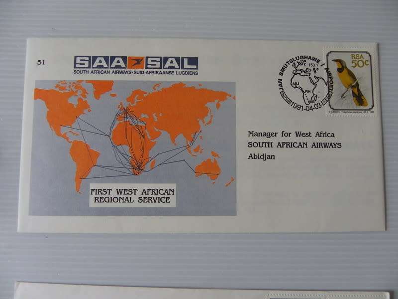 SAA #51 (1991) -  1st West African Regional Service Illustrated FDC