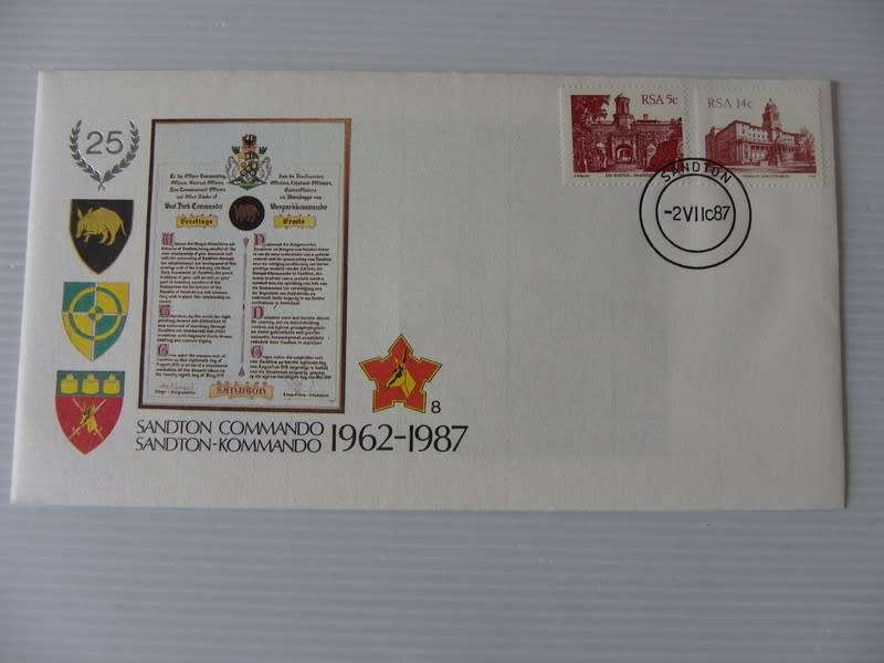 RSA (1987) - SADF #08 Sandton Commanda Illustrated FDC