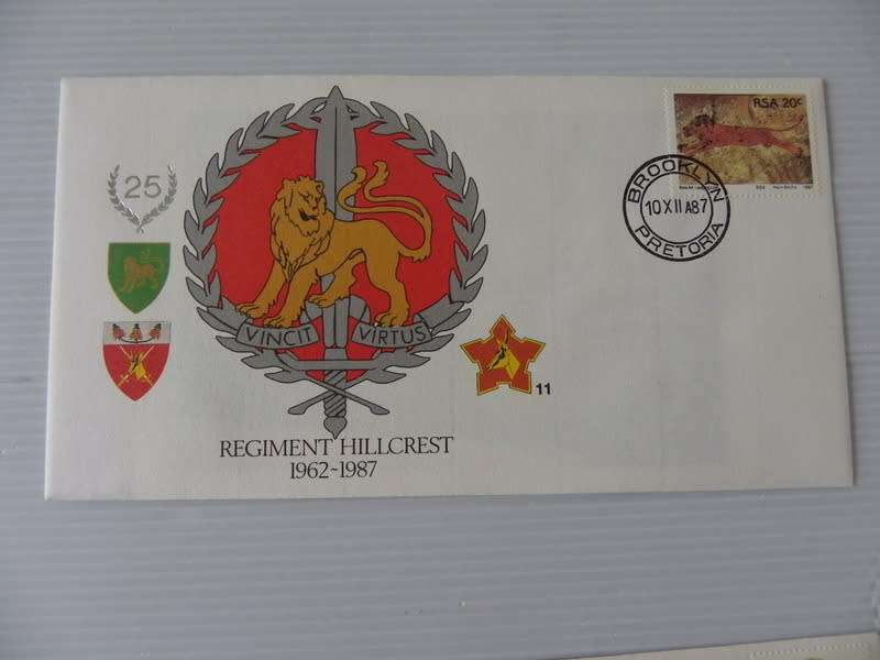 RSA (1987) - SADF #11 Regiment Hillcrest Illustrated FDC