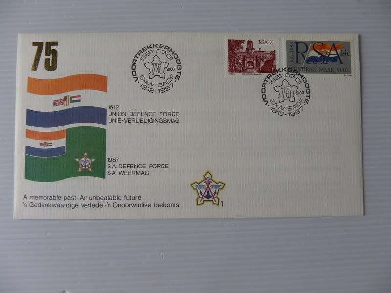 RSA (1988) - SADF #01 A Memorable Past Illustrated FDC