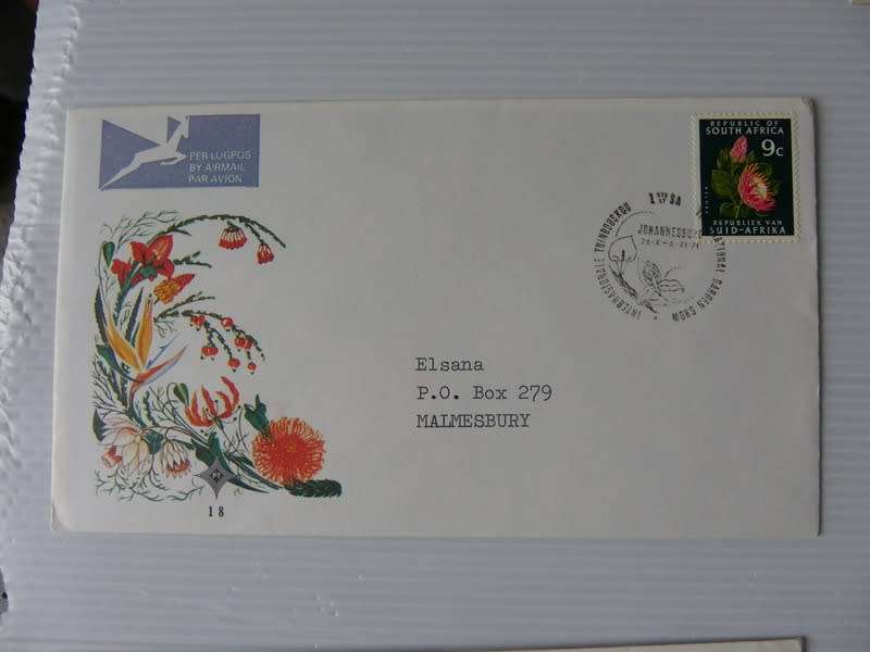 RSA 1.18 (1971) - International Flower Show Official FDC