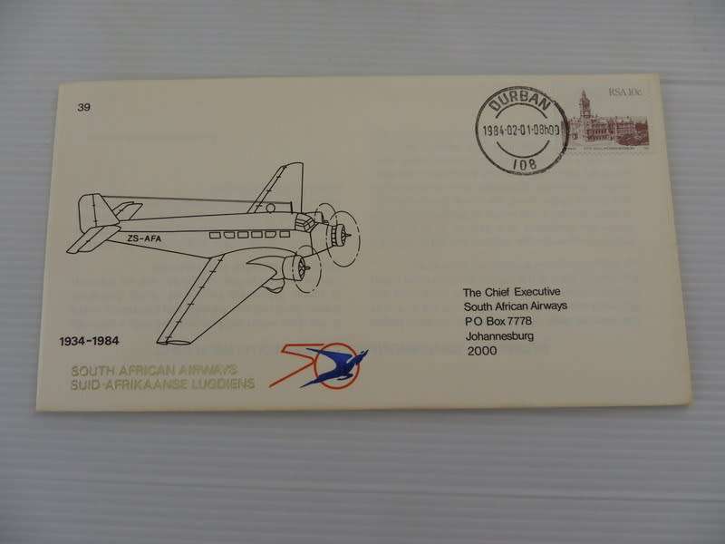 SAA #39 (1984) - 50th Anniversary of SAA Illustrated FDC