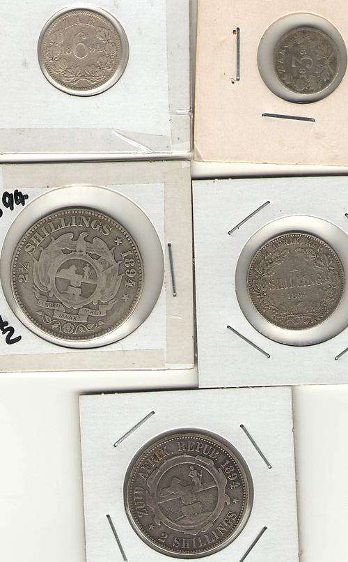 Scarce 1894 ZAR set- @ a very very low R899 start!!!!