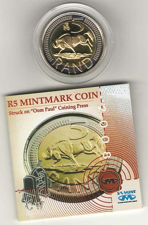 2008 Oom Paul R5 with boxed with COA-Madness R99!!!!!!!!!!!!!!