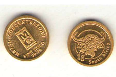 Metcon 24Ct Solid Gold Medallion- 99.99%-1GRM SOLID GOLD