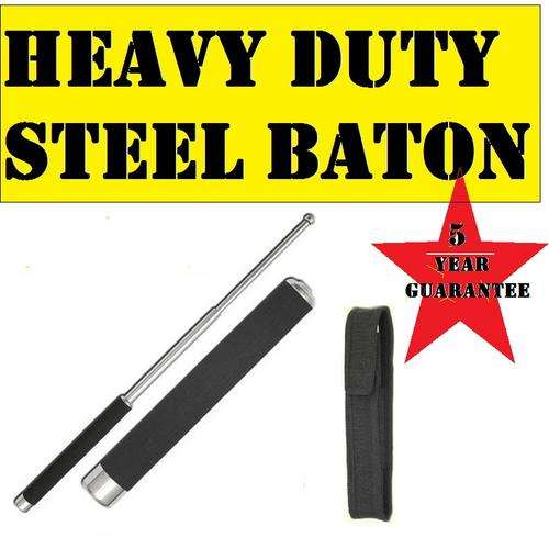 SELF DEFENSE EXPANDABLE BATON - HARDENED Ferrettic stainless steel 49 cm when opened  R699.95