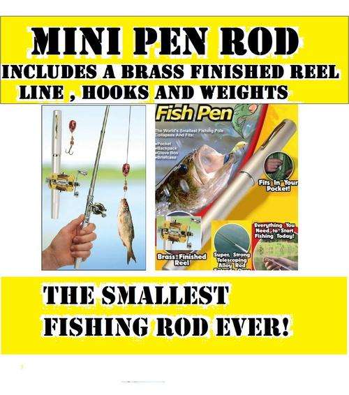 RED HOT MINI PEN FISHING ROD...WORLDS SMALLEST FISHING ROD R299.95