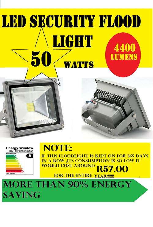 90% ENERGY SAVING LED 50 WATT FLOOD LIGHT  R1595.00