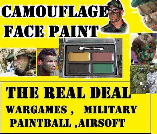 PROFFESSIONAL CAMOUFLAGE FACE PAINT IN CAMO TIN R325.00