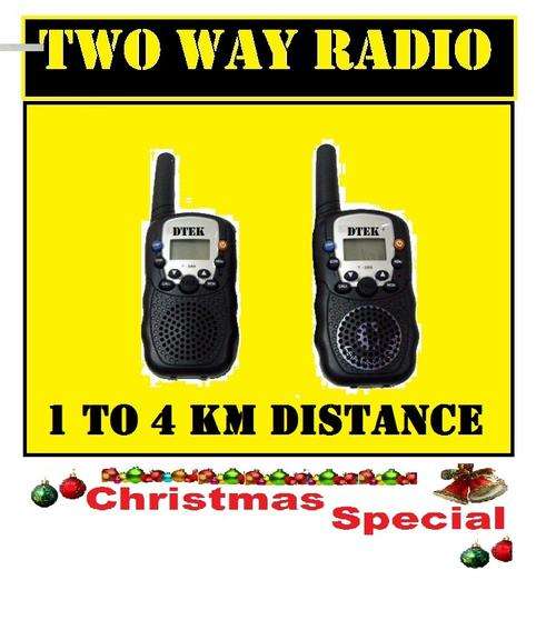 TWO WAY RADIO 1 TO 4 KM DISTANCE R795.00