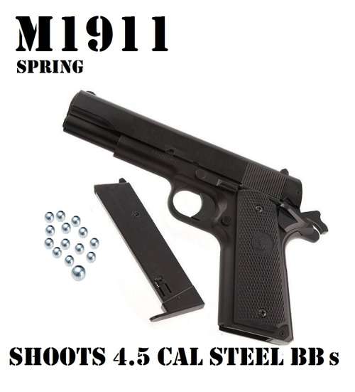 M1911 BB 4.5 CAL SHOOTS authentic STEEL BBs R995.00