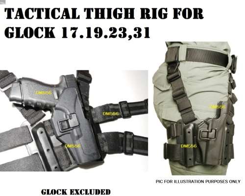 TACTICAL THIGH RIG FOR GLOCK 17,19,23,21,31  BY BLACKHAWK R1395.00
