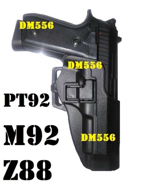 TWO WAY  BELT /CLIPON Anti Grab  LOCKABLE POLYMER HOLSTER FOR M92 ,BERRETTA ,Z88  R895.00