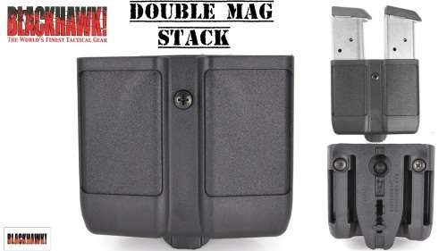 BLACK HAWK DOUBLE MAG STACK FOR 9 MM AND .40 CAL
