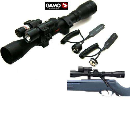 GAMO VAMPIR 4 X 32 SCOPE INCL LASER & TACTICAL TORCH