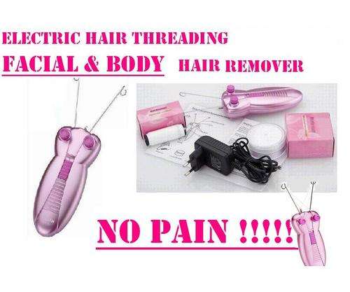 RED HOT SPECIAL !!! ORIGINAL KEMEI ELECTRIC FACIAL & BODY HAIR THREADING MACHINE