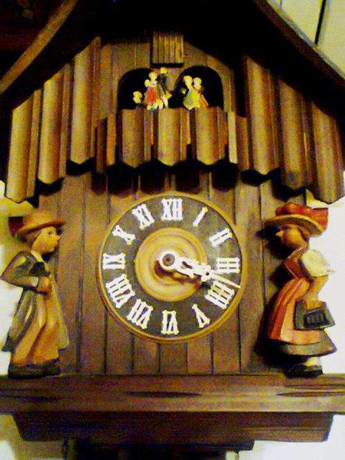 Large Vintage Black Forest Cuckoo Brought in W/Germany By Skipper's Owners G/House Shelly Beech