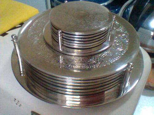 This Beutiful Vintage Silver Plated Place Mat & Coaster Set is the Ideal Xmas Present