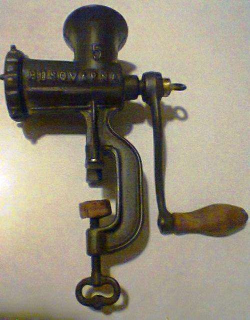 A Very old Vintage RELIANCE No5 Meat Grinder made in SWEDEN of A Farm in the Swartberg Area.