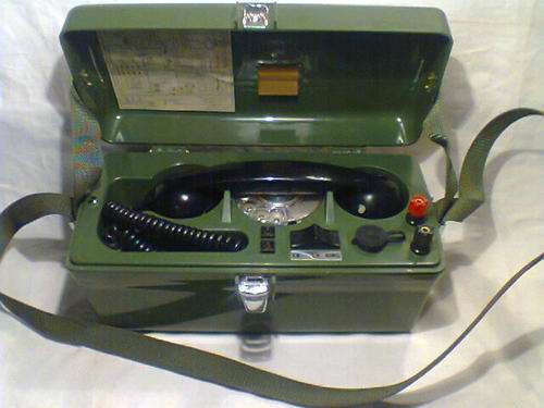 A 1960's Linesman Test Telephone, it Takes 3 torch Batteries to Operate. In Excellent condition.
