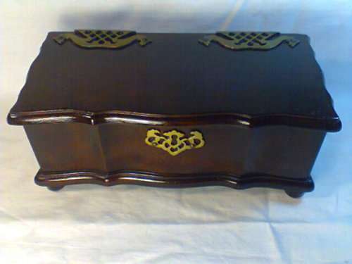 Awesome Large Jewelry Box "Stinkwood???"Ideal for Mom's Dressing Table.In Excellent S/Hand Condition