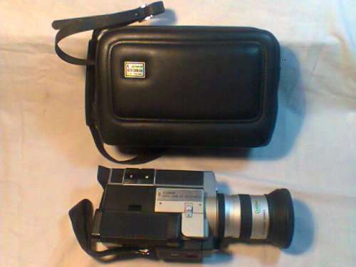 What A Find A Vintage Canon Auto Zoom 814 Electronic Movie Camera in leather case in 100% Condition
