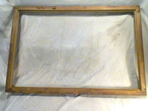 A Old vintage wooden Ornate Frame with moldings in Gold. Size's: 733mm Long x 500mm Wide. In 100%
