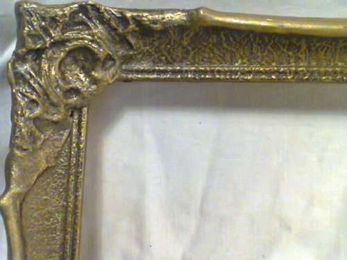 A Old vintage wooden Ornate Frame with moldings in Gold. Size's: 733mm Long x 500mm Wide. In 100%