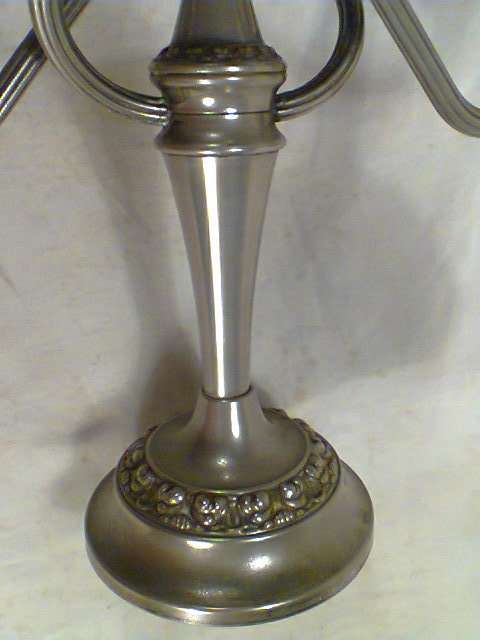 1950's "IANTHE" Silver Plated 3 arm Candlestick English made measuring: 255mm Tall x 265mm Wide.