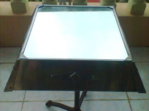 For the Collector. A Very Old Copper Board from Greece with full Metal Chess Men on a metal Plinth.