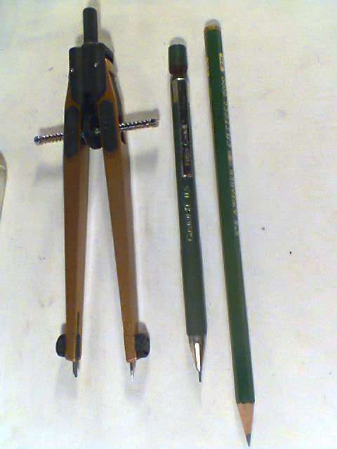 A RARE 1935 Vintage Mft in Bavaria " A.W. Faber Castell " SlideRule & a new Protractor & 2 Penciles.