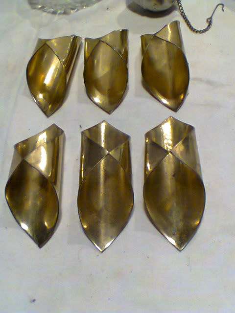 Collectible Lot of Tea Sieves 8 x Serviette Rings + Cut Glass Pin Bowl. All in good S/Hand and Used.