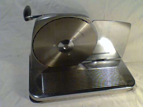 ENAMEL Scares Vintage "Pineware Stainless steel Blade" Bread cutter. In good second hand Condition.