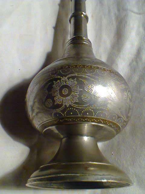 A Collectors piece, 1920's Vintage Persian Incense burner and it is Silvered on Brass + Engravings