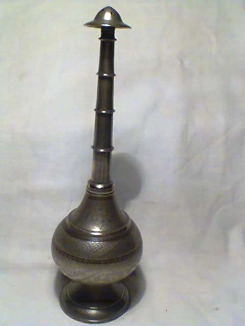 A Collectors piece, 1920's Vintage Persian Incense burner and it is Silvered on Brass + Engravings