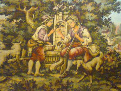 Awesome Very Large Vintage Tapestry called "Felconer" Size: 700mm x 1600mm. In excellent condition.