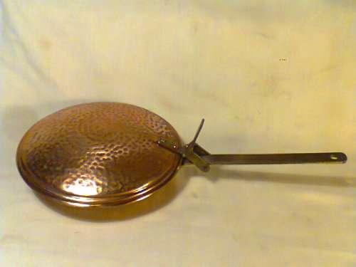 Hand Beten copper Butlers serving handled condiment holder from around the1940's & in good condition