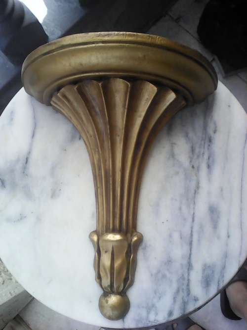 A Rare Cone reeded shape Large Gold Wall Scone,Size: 300mm Long x 259mm Wide.made out of Composite.