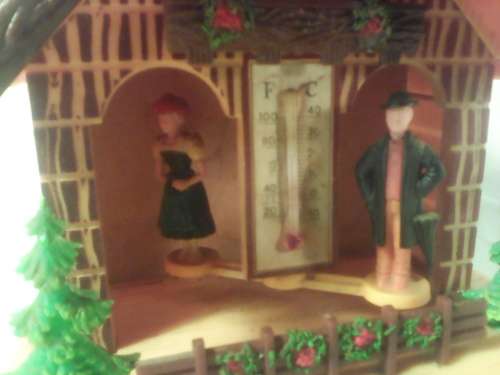 A Rare Classic. " Toggili" Weather House. working with instructions on how to operate on the back