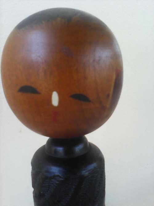 1950's Vintage KoKeshi Bobble Head Dolls. Man & Wife.Sizes: Man 21.5cm &  23.5cm Mom Tall