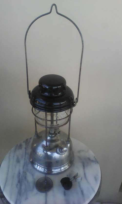 No:10560= 10 is November, year is 1956,"o"= model.Owl Tilley Gaurdsman Kerosene  Lantern + Lighter