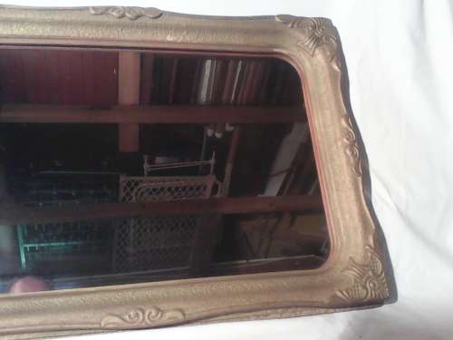 For Display. A Old Victorian Gold Gilt Vintage Frame With Mirror. Size:645mm T x 445mm Wide.
