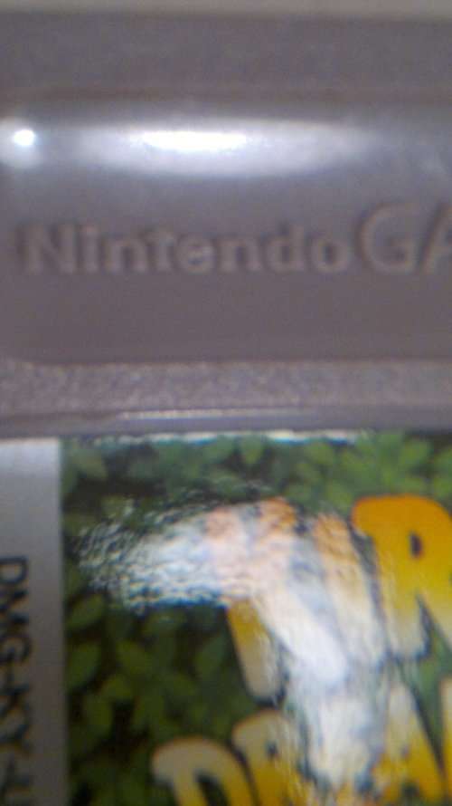 A rare Nintendo Game Boy Cassette "Kirby's Dream Land" in clear holder. Still in original condition.