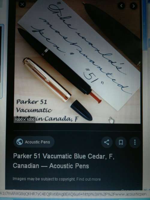 Presented 10-03-1960 a "PARKER" Fountain Pen, By the Chairman of  Margate Advisory School Committee.