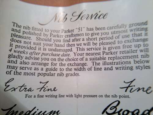 Presented 10-03-1960 a "PARKER" Fountain Pen, By the Chairman of  Margate Advisory School Committee.