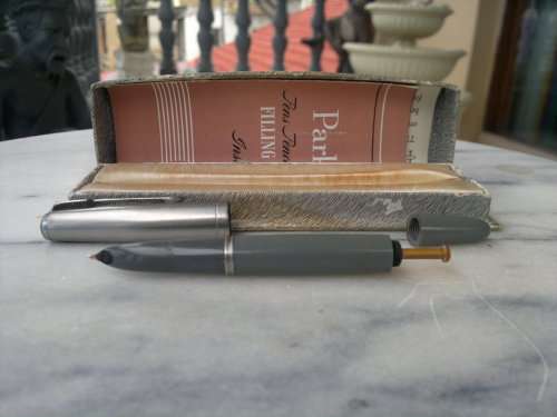 Presented 10-03-1960 a "PARKER" Fountain Pen, By the Chairman of  Margate Advisory School Committee.