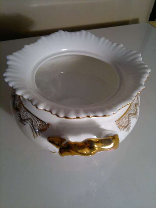 Collectible Vintage Aynsley Items & a Gold color sugar tongs.All in good used second hand condition